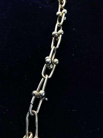 14K Yellow Gold Horseshoe Link Chain