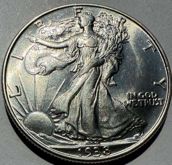 1939  Frosty White Gem BU Walking Liberty Half