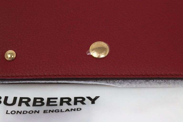 Brand new Burberry burgundy leather wallet