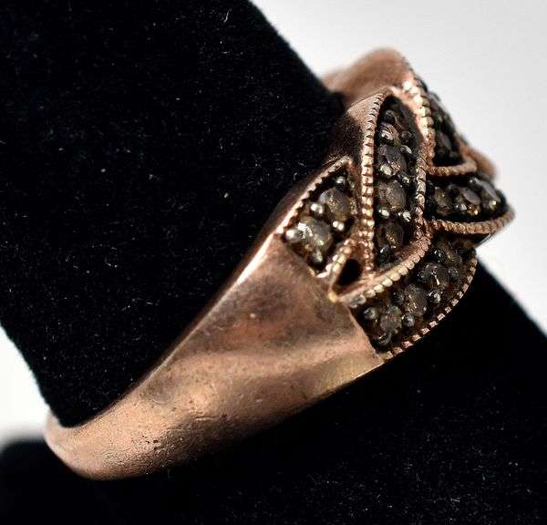 Smokey Quartz Gemstone Ring in Sterling Silver