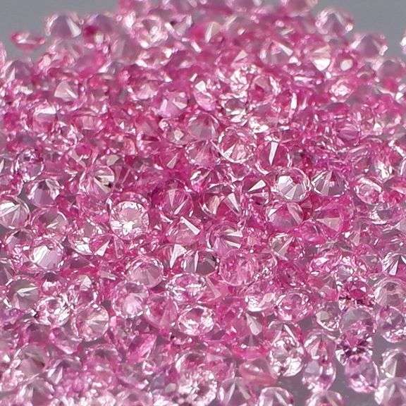 360 pieces! 2.03ct pink Sapphire set
