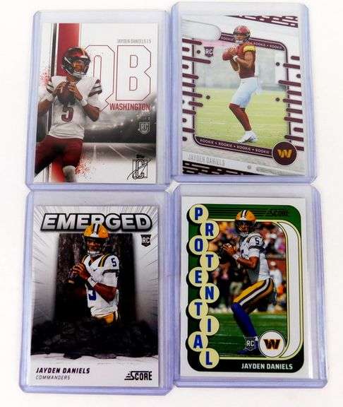 Jayden Daniels 4 Rookie Football Cards