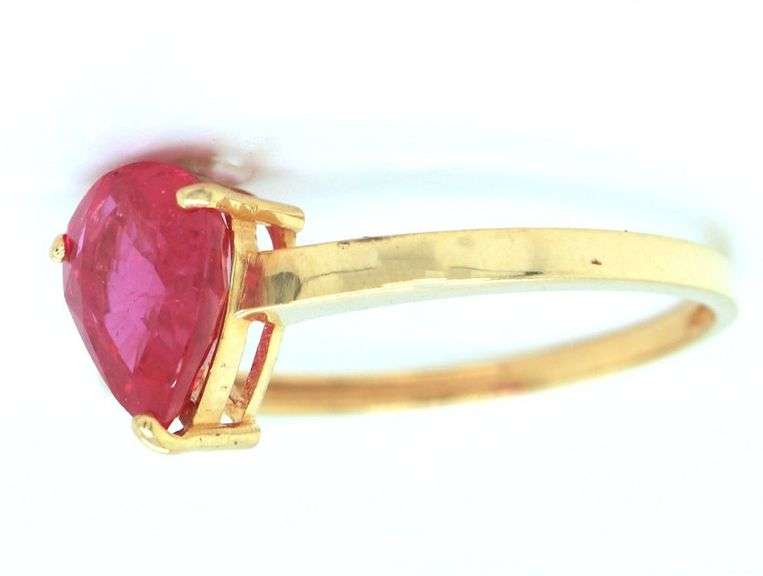 14kt Yellow Gold & Ruby Cocktail Ring