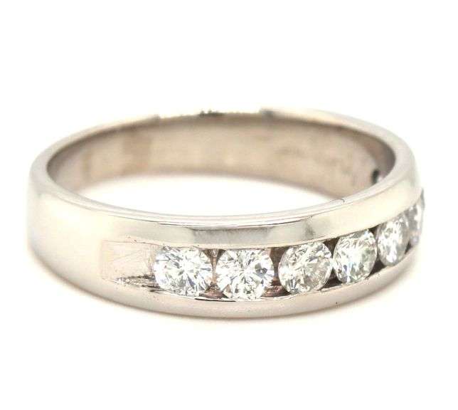 Platinum 1.20ctw channel set diamond band