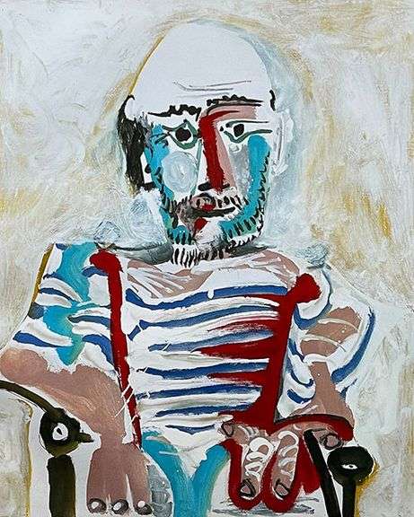 Collectible Pablo Picasso, Seated Man