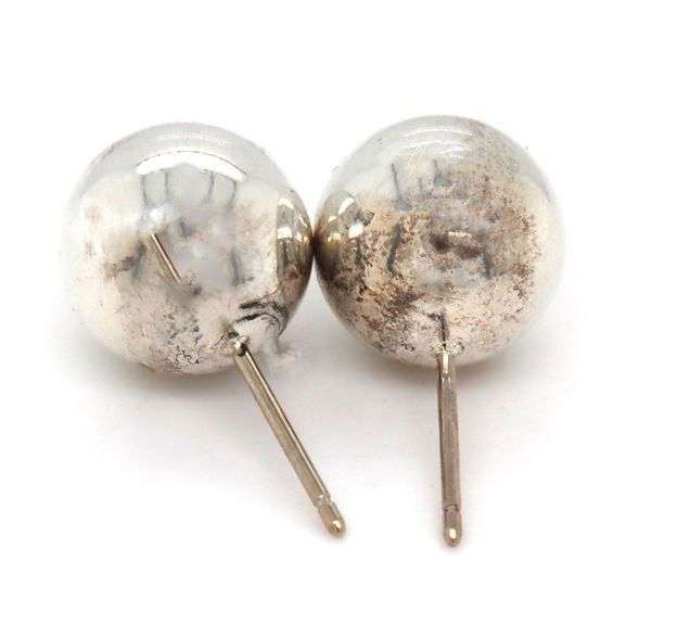 Tiffany & Co 10mm ball stud earrings