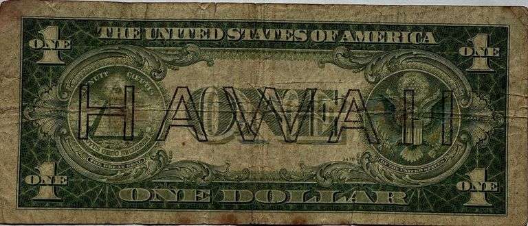 $1 1935A Hawaii Emergency Issue Silver Certificate .