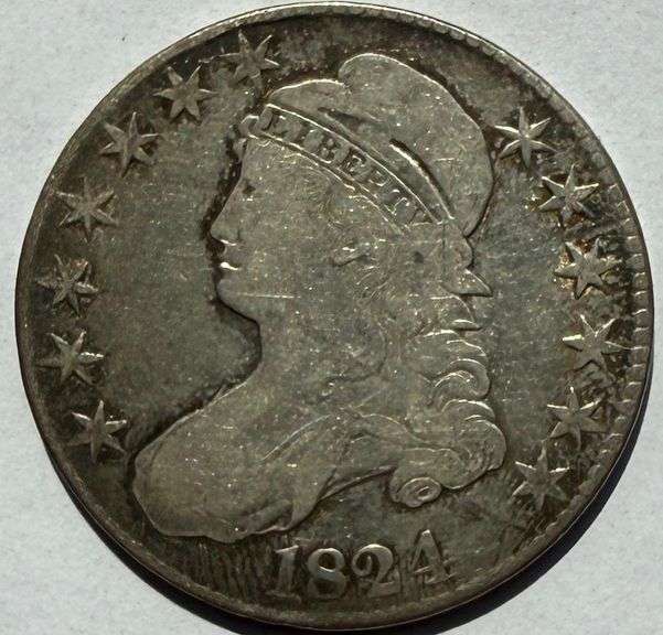 1824 Bust Half