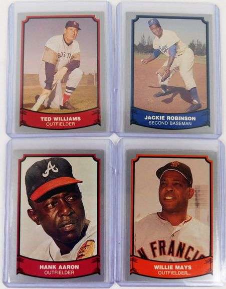 4 Pacific Baseball Legends Cards