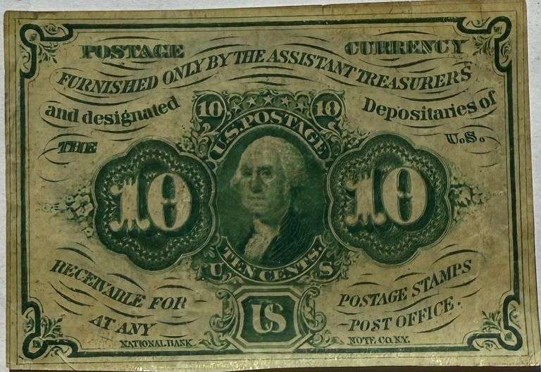 1862 10 Cent Fractional Postage Currency Fr1242