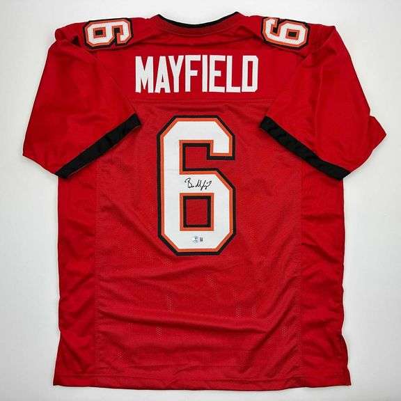 Autographed Baker Mayfield Tampa Bay Football Jersey