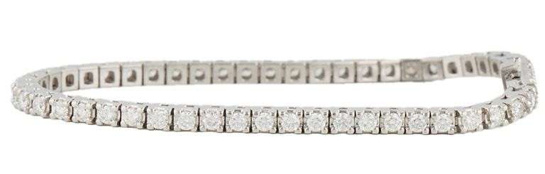 2.70ctw Round Diamond Tennis Bracelet in 14K