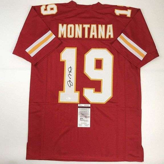 Joe Montana Autographed Football Jersey