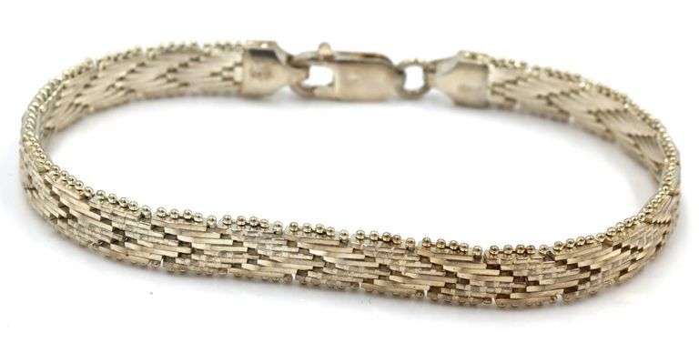 Group lot of 3 vintage 925 sterling silver bracelets