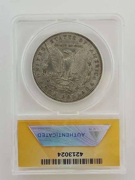 1900 S Morgan Silver Dollar, ANACS AU55