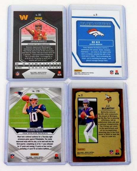 4 Latest QB Greats Rookie Football Cards
