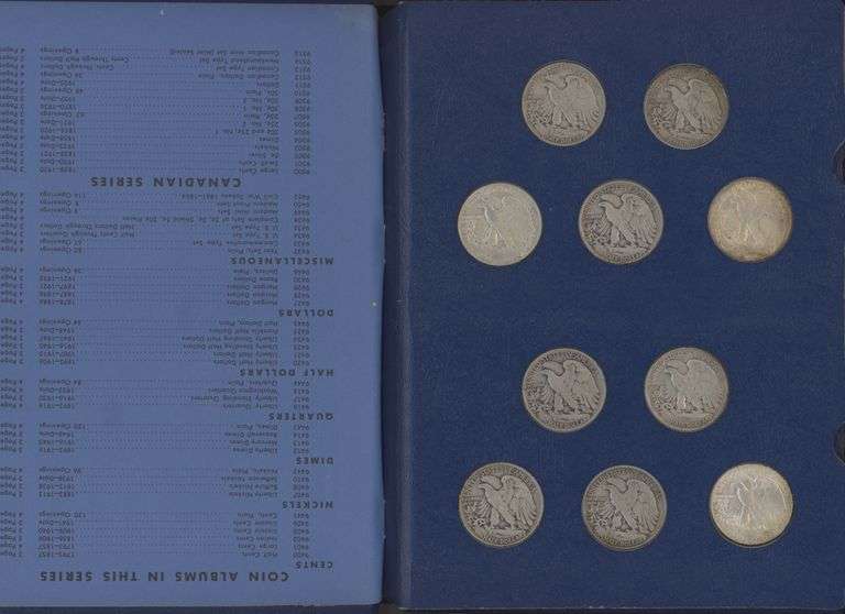 Very Nice 20-pc Walking Liberty Half Dollar Short Set in album