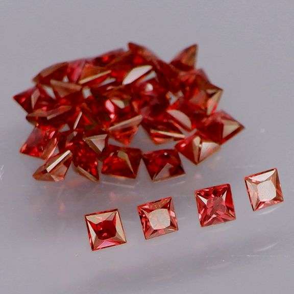 Cherry red! Untreated! 2.19ct set of Songean Sapphires!