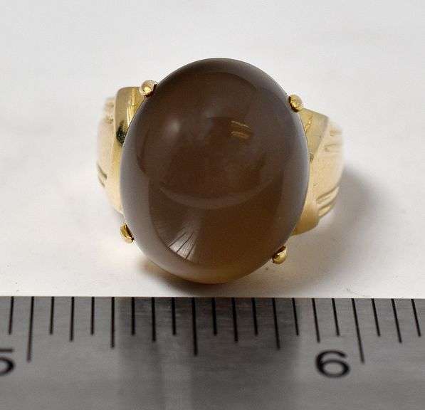 Absolutely Stunning Grey Moonstone Gemstone Ring