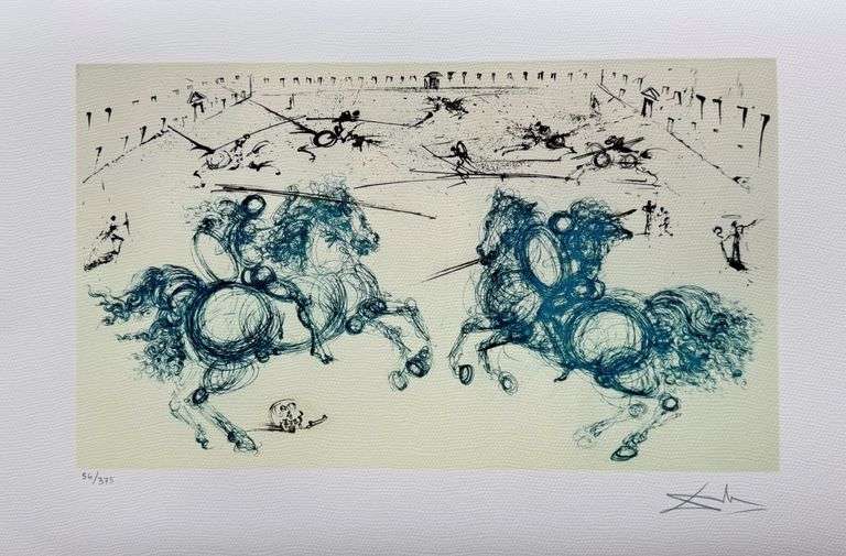 Limited Edition Salvador Dali, Combat de Chevaliers