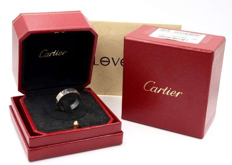 18kt White gold Cartier love ring 5mm