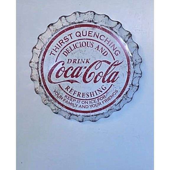 Large Coca-Cola Rustic Bottle Cap
