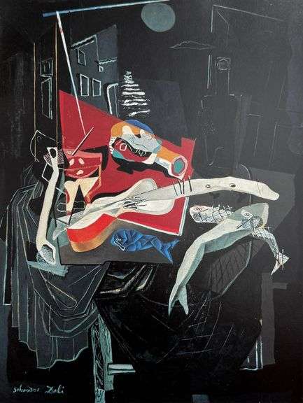 Salvador Dali, Still Life by Moonlight