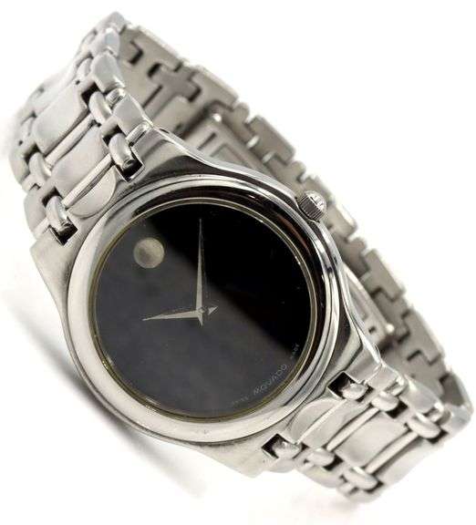 Movado Museum Stainless steel black dial watch