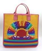 Gucci Kid's Rainbow Birds Supreme "Loved" tote
