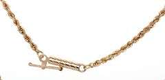 14kt Yellow gold green Jade laughing Buddha pendant on chain