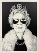 Highly Collectible Mr. Brainwash Screenprint 'Queen Aviator' Signed and Thumbprinted