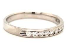 14kt White gold .50ctw channel set diamond band