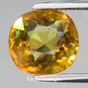 Vibrant 2.69ct untreated Sphene with rainbow spark!