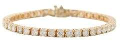 7.00ctw Round Diamond Tennis Bracelet in 14K