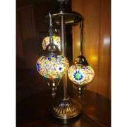 Turkish 3-Globe Mosaic Table Lamp