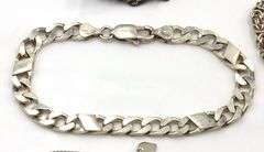 Group lot of 6 Vintage 925 sterling silver bracelets