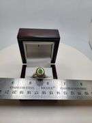 Victorian natural emeralds and diamond accent ring
