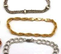 Group lot of 8 vintage 925 sterling silver bracelets