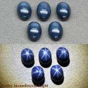 Stunning 4.47ct 5pc royal blue Star Sapphire set