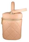 Chanel Trendy CC Beige Lambskin Quilted Vanity Case Bag