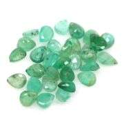 6.11ct 31 piece Zambian Emerald set