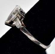 CZ Gemstone Ring in Sterling Silver