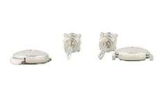 Tiffany & Co. 0.48ctw Round Diamond Solitaire Stud Earrings in Platinum