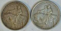 Nice sharp pair of 1925 Stone Mountain Commemorative Half Dollars