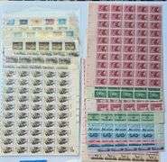 Twenty  3 and 13 Cent Mint US Comm  Sheets