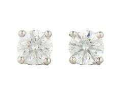 Tiffany & Co. 0.48ctw Round Diamond Solitaire Stud Earrings in Platinum