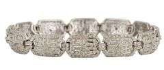 Vintage 2.00ctw Diamond Art Deco Style Link Bracelet in 18K