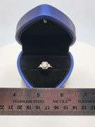 14K gold with 2.0 ctw D, VVS1 lab grown diamond ring