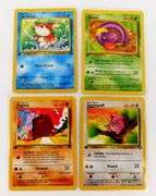 4 Pokémon 1999 1st Edition Trade Cards