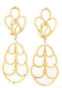 Buccellati Ondine 1.00ctw Diamond Day Night Dangle Earrings in 18K